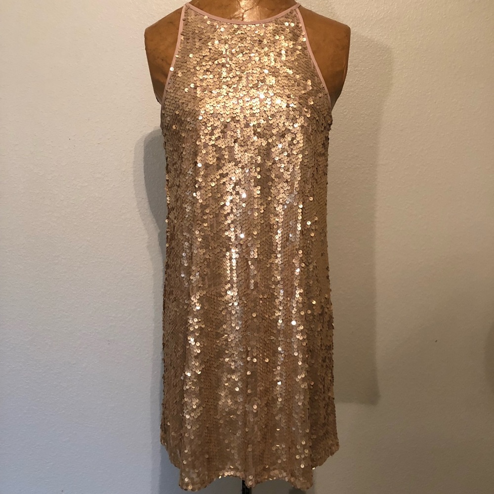 Rose/Gold/ Champaign Sequin Dress